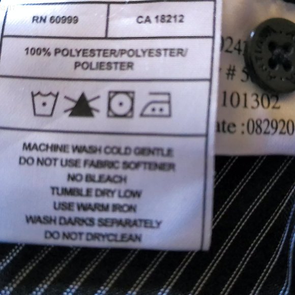 Black & White Pinstriped Raiders Polo SZ M by Antigua - Picture 8 of 8